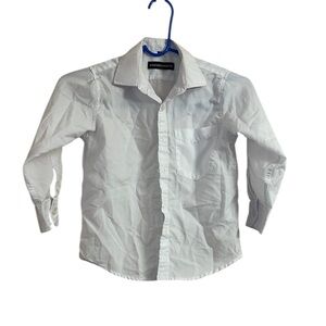 White Casual Button Down Shirt with Long Sleeves